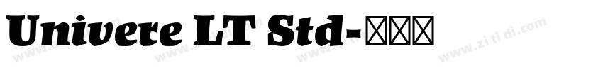 Univere LT Std字体转换